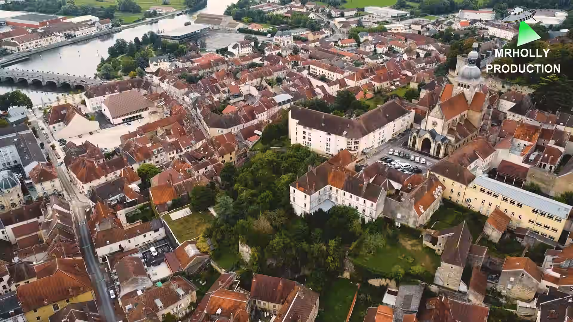 Hôtel de Conflans Gray vu du ciel
